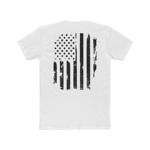 Distressed Flag | Fitted Tee