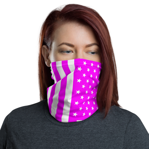 US Flag (Pink) | Women's Neck Gaiter