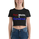 Red, White, & Boobies | Women's Crop Top