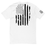 Distressed US Flag | Premium Fitted Tee