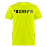 ABCDEF*CKYOU | High-Vis Tee - safety green