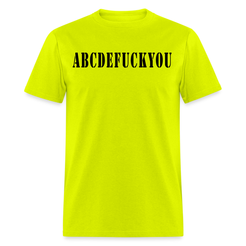 ABCDEF*CKYOU | High-Vis Tee - safety green